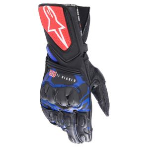 Gants moto Alpinestars SP-8 3 Monster FQ20 Noir-Rouge-Bleu-Blanc