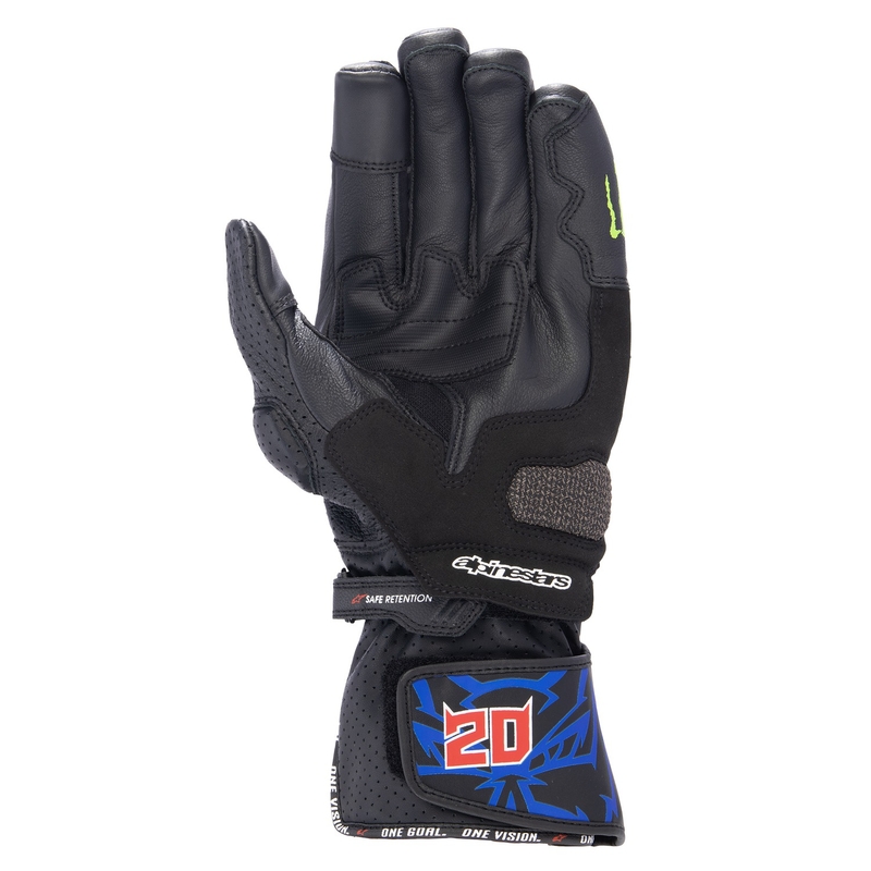 Gants moto Alpinestars SP-8 3 Monster FQ20 Noir-Rouge-Bleu-Blanc