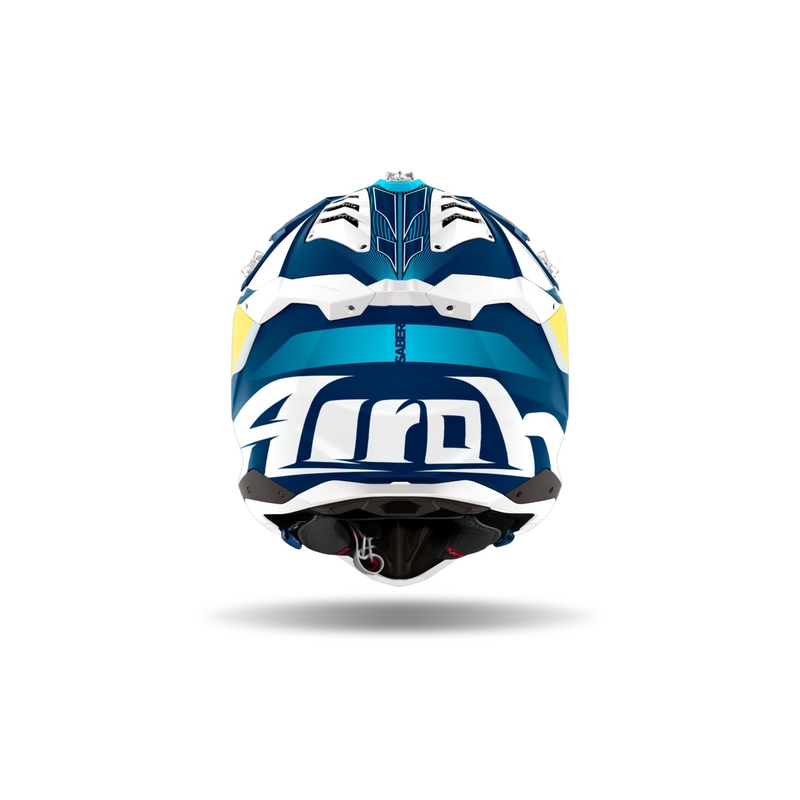 Casque de motocross Airoh Aviator 3 Sabre bleu mat