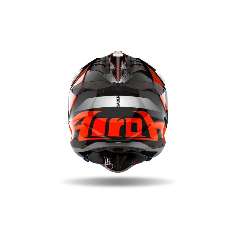 Casque motocross Airoh Aviator 3 Saber 2024 orange brillant