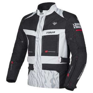Blouson moto RSA Dakar 2 noir-gris-rouge