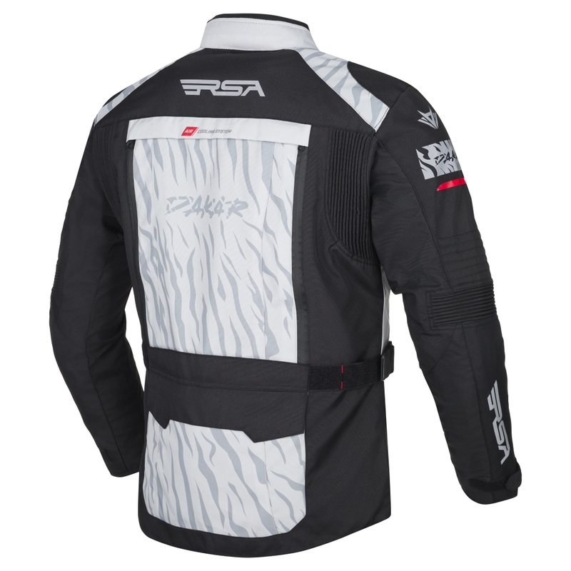 Blouson moto RSA Dakar 2 noir-gris-rouge