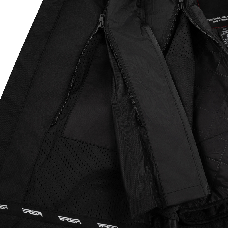 Blouson moto RSA Dakar 2 sable-noir-rouge