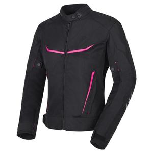 Veste de moto RSA Runway noire et rose pour femmes