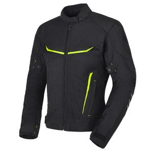 Veste de moto RSA Runway Black-Fluo Yellow pour femme