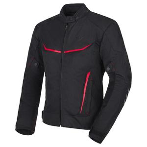 Veste de moto RSA Runway pour femme, noir et rouge
