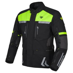 Veste moto RSA Storm noir-gris-jaune fluo