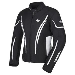 Veste de moto RSA Wasp noire et blanche pour femmes