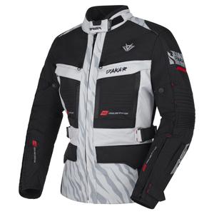 Blouson moto femme RSA Dakar 2 noir-gris-rouge