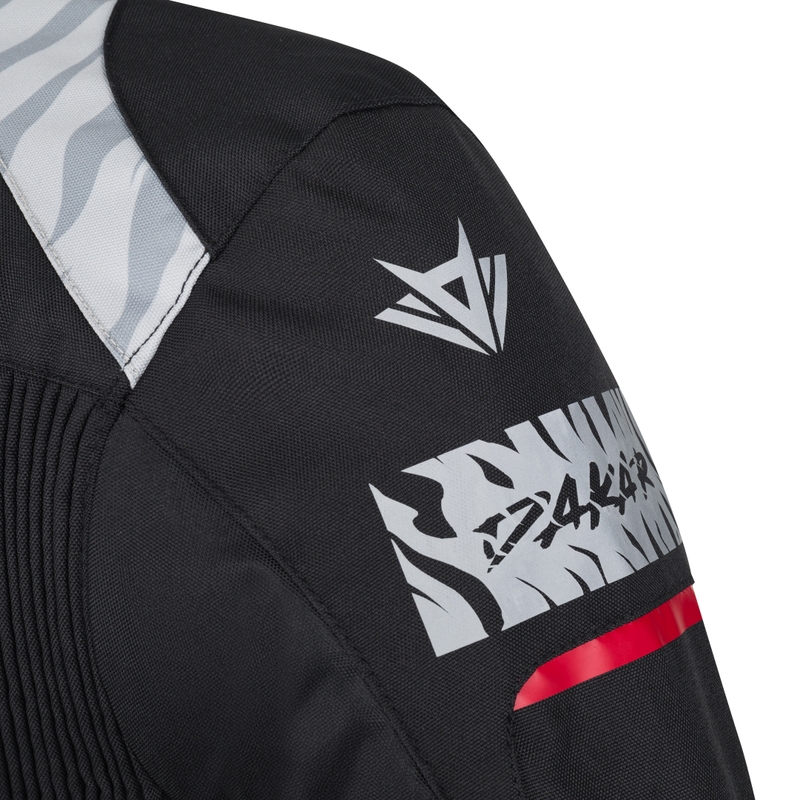 Blouson moto RSA Dakar 2 sable-noir-rouge