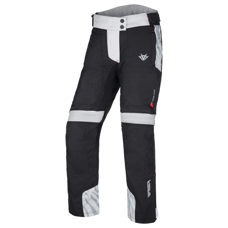 Pantalon moto femme RSA Dakar 2 noir-gris
