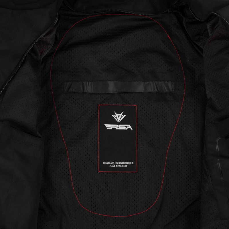Veste moto RSA Storm noir-gris-jaune fluo