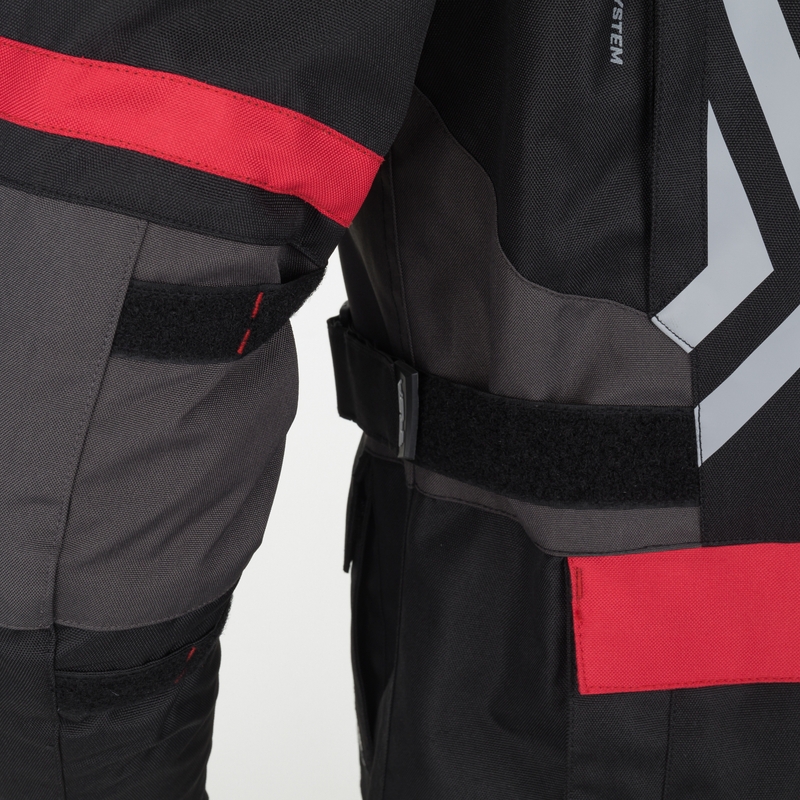 Veste moto RSA Storm noir-gris-jaune fluo