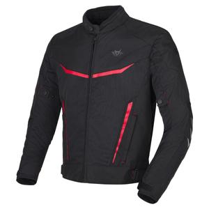 Veste de moto RSA Runway noir-rouge