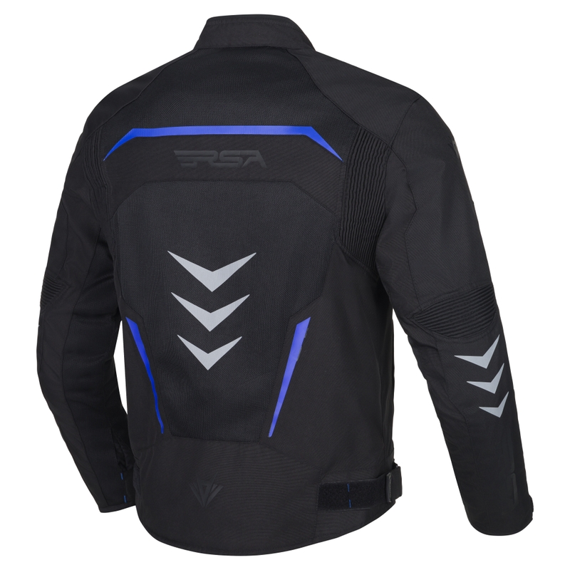 Veste de moto RSA Runway noir-bleu