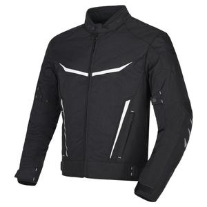 Veste de moto RSA Runway noire et blanche