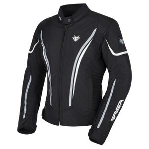 Veste de moto RSA Wasp noir-gris-blanc pour femme