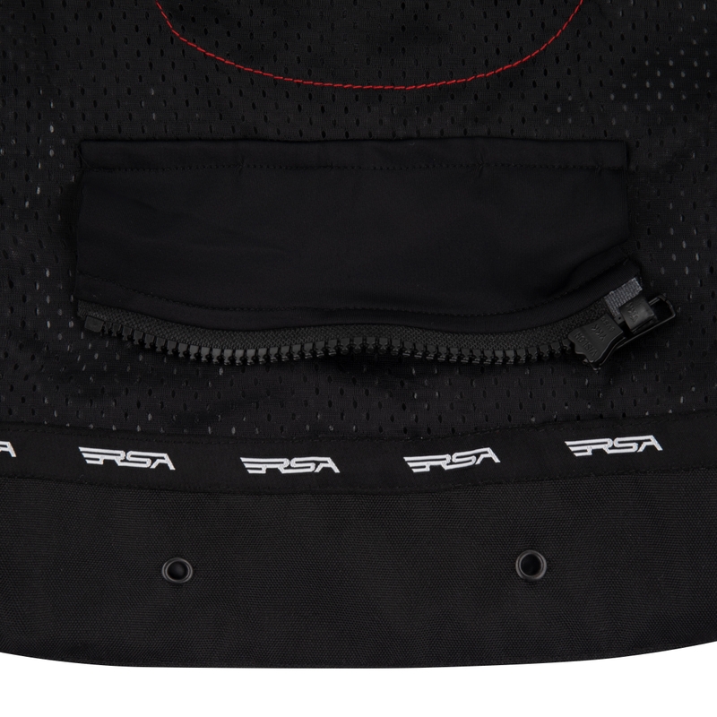 Veste de moto RSA Wasp noir-gris-blanc pour femme