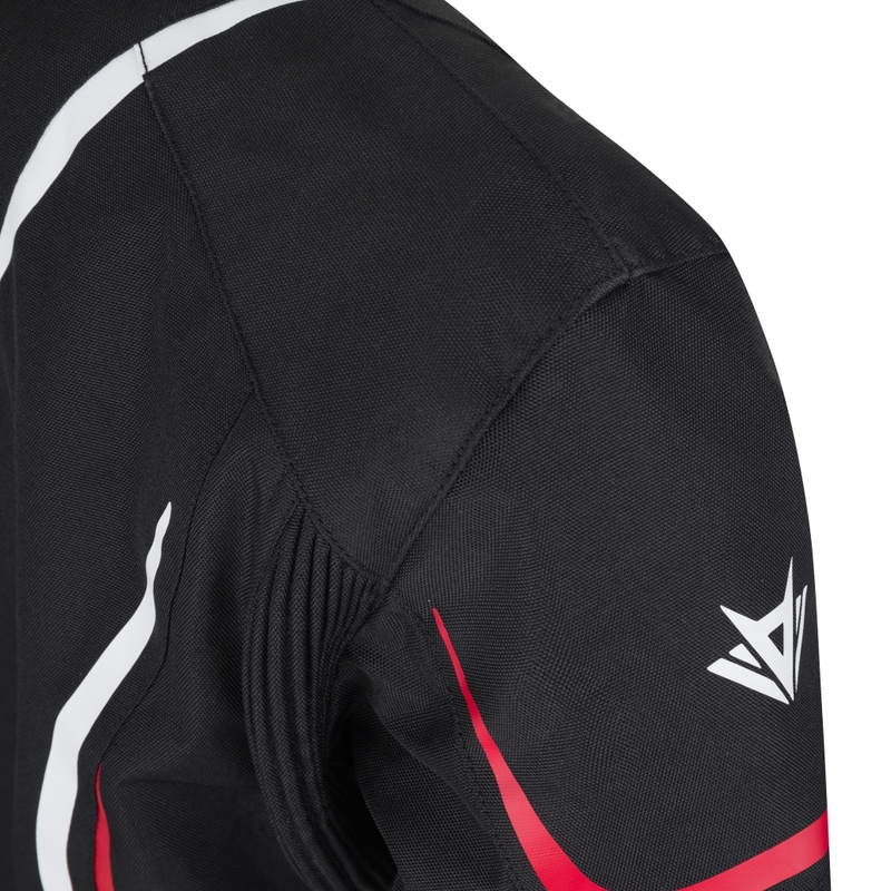 Veste de moto RSA Wasp noir-gris-blanc pour femme