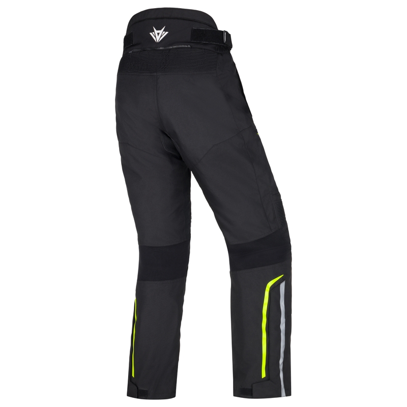 RSA Pantalon de moto Wasp noir-blanc-jaune fluo