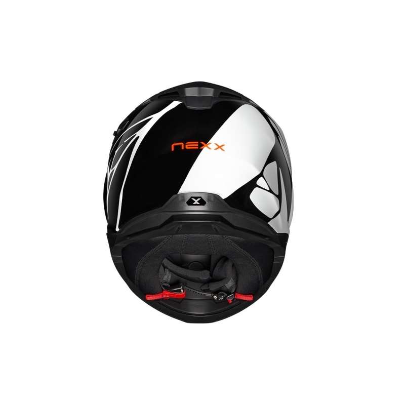 Casque moto intégral Nexx Y.100 B-SIDE noir et blanc soldes