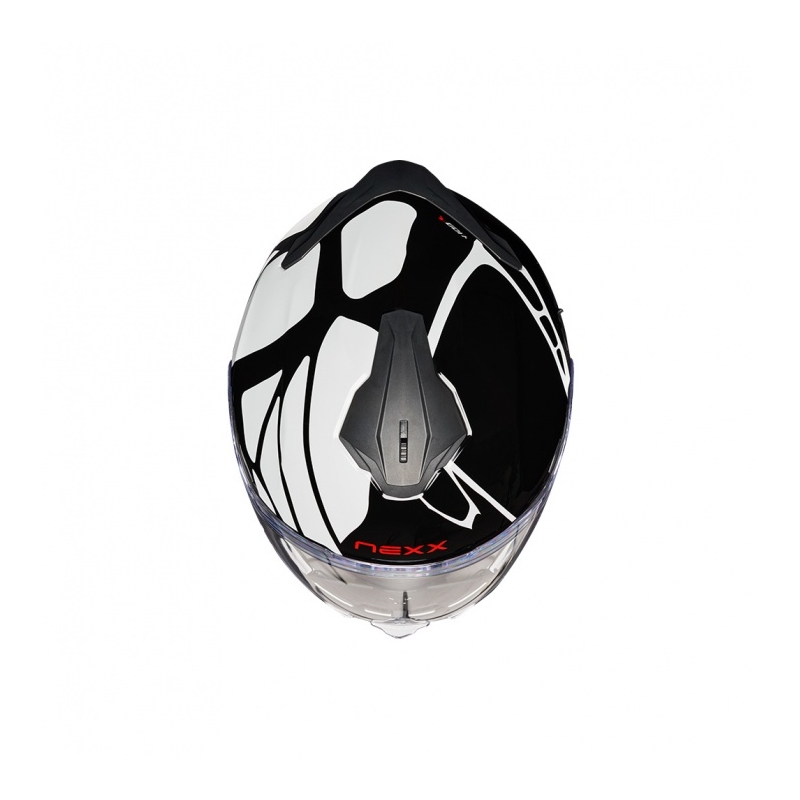 Casque moto intégral Nexx Y.100 B-SIDE noir et blanc soldes