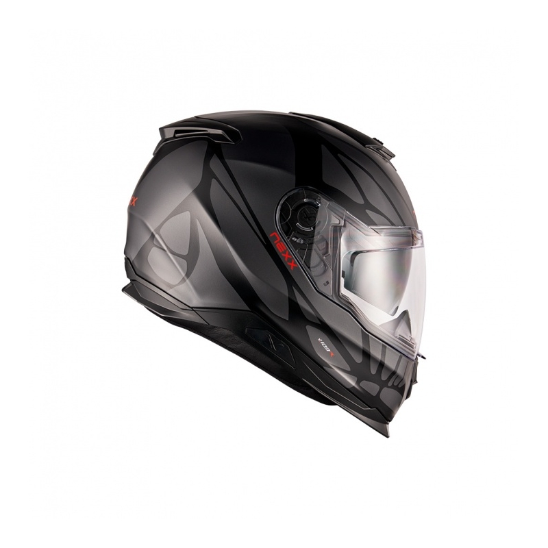 Casque moto intégral Nexx Y.100 B-SIDE noir-gris soldes