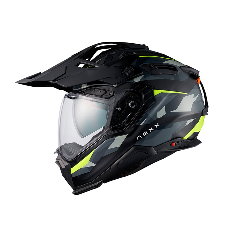 Casque d'enduro pour moto Nexx X.WED3 Trailmania gris-jaune fluo soldes