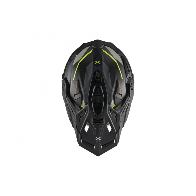 Casque d'enduro pour moto Nexx X.WED3 Trailmania gris-jaune fluo soldes