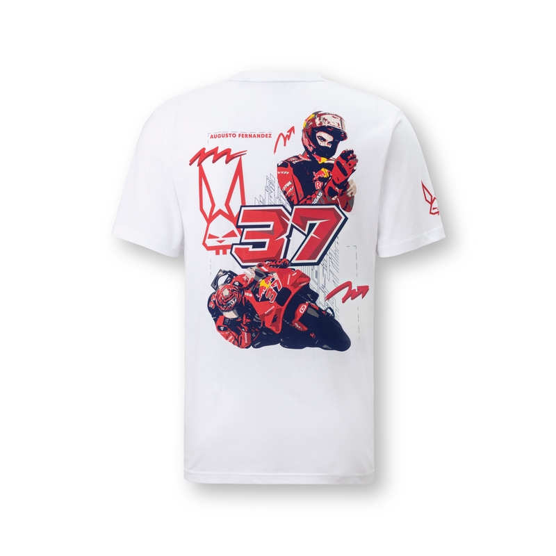 T-shirt Red Bull Gas A. Fernandez blanc