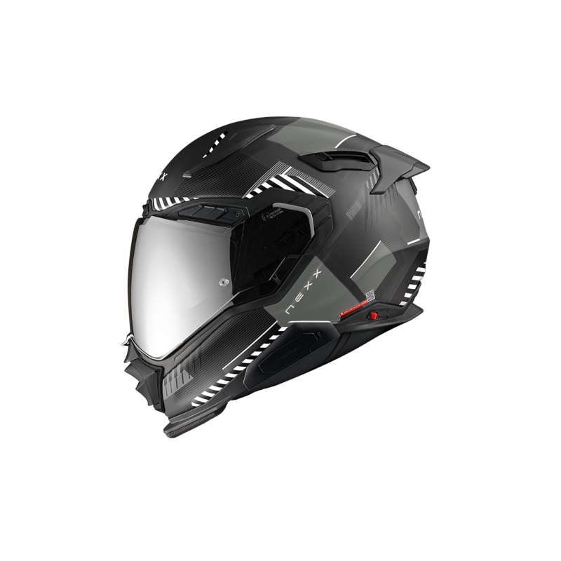 Casque moto intégral Nexx X.WST3 Fluence noir et argent soldes