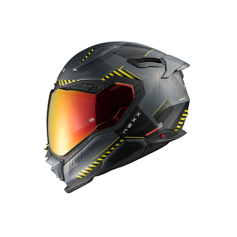 Casque intégral pour moto Nexx X.WST3 Fluence jaune-gris soldes