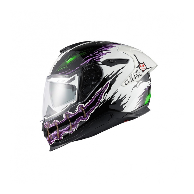 Casque intégral pour moto Nexx Y.100R Night Rider blanc soldes