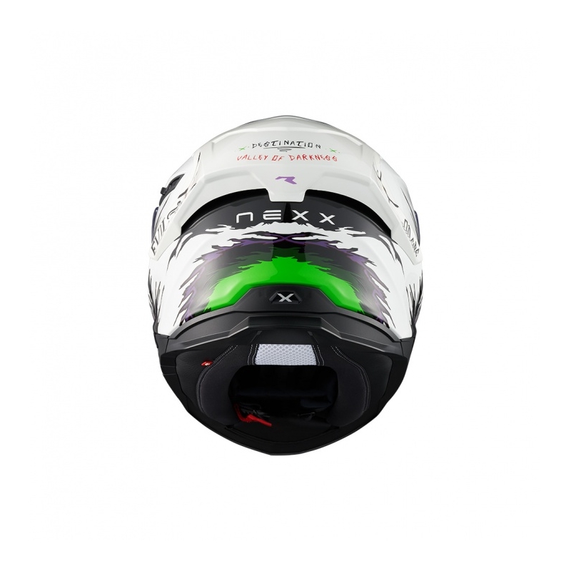 Casque intégral pour moto Nexx Y.100R Night Rider blanc soldes