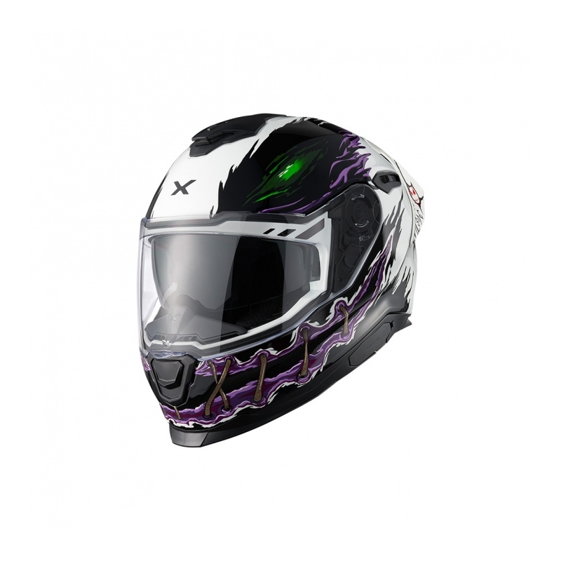 Casque intégral pour moto Nexx Y.100R Night Rider blanc soldes