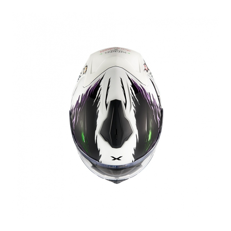Casque intégral pour moto Nexx Y.100R Night Rider blanc soldes