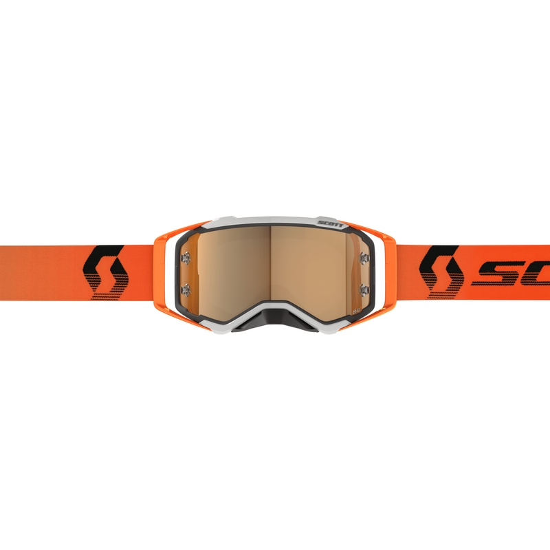 Lunettes de motocross Scott Prospect AMP gris-orange-or