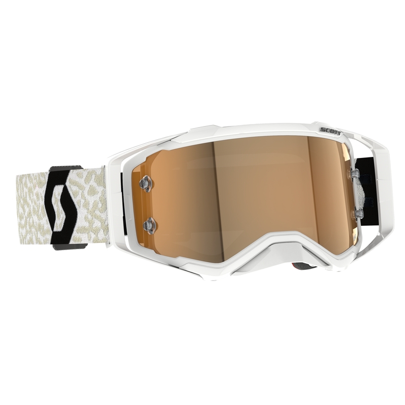 Lunettes de motocross Scott Prospect AMP blanc-noir-or
