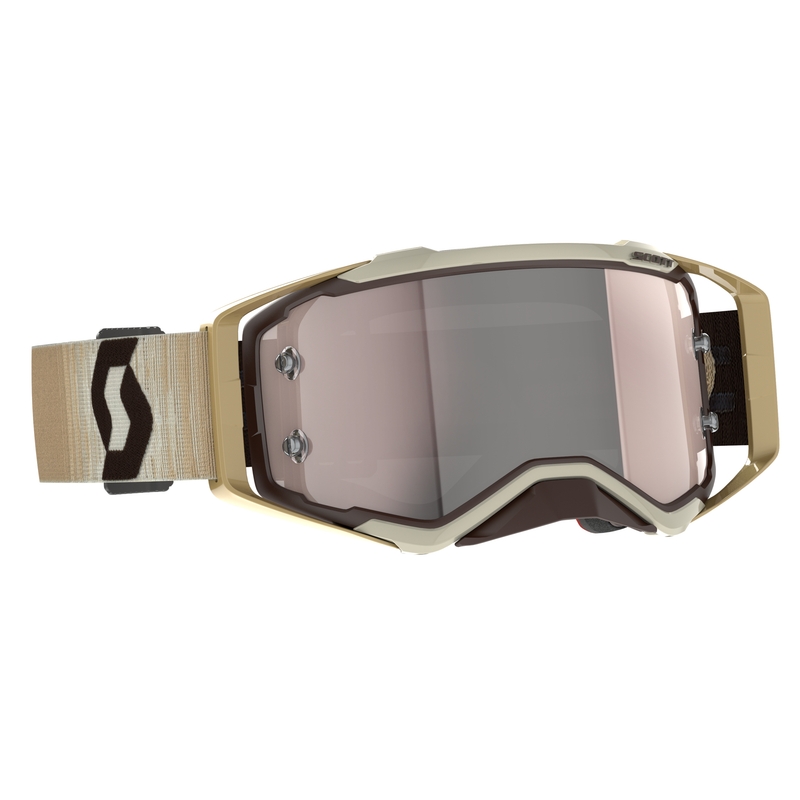 Lunettes de motocross Scott Prospect CH beige-brun-argenté