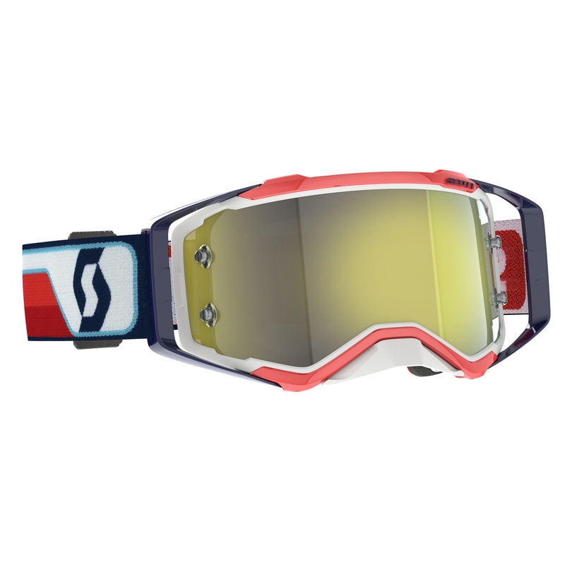 Lunettes de motocross Scott Prospect CH rouge-blanc-jaune