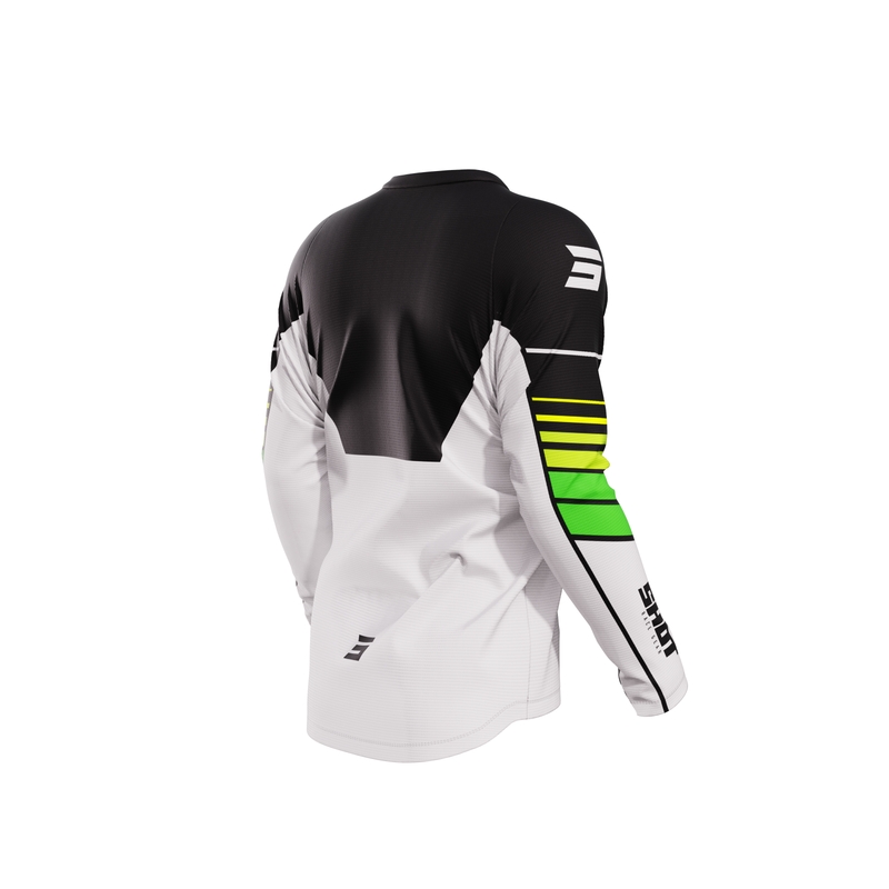 Maillot motocross Shot Devo Peak vert soldes