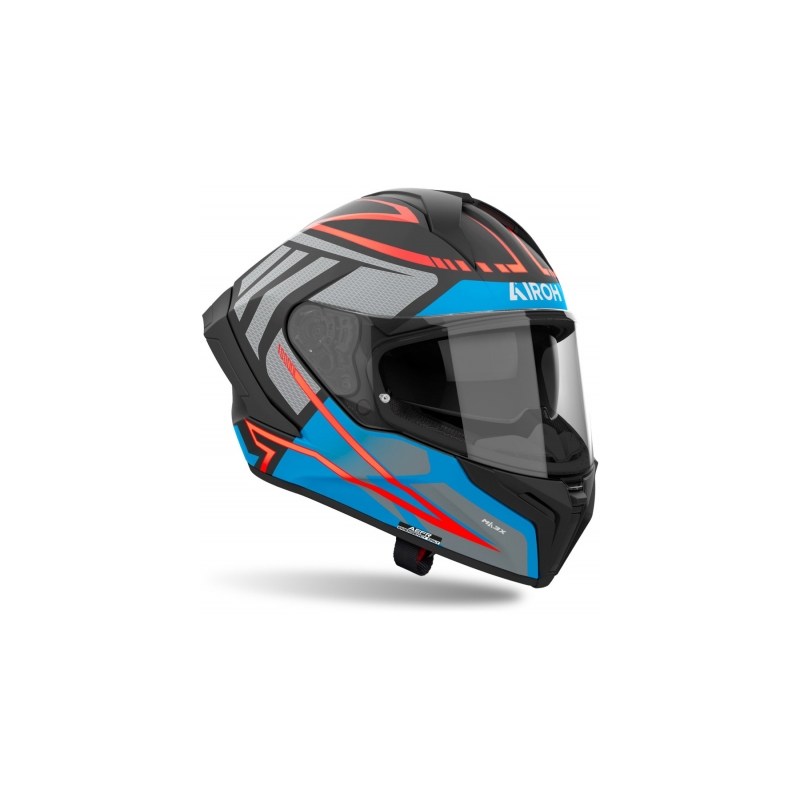 Casque moto intégral Airoh Matryx Rider bleu foncé mat