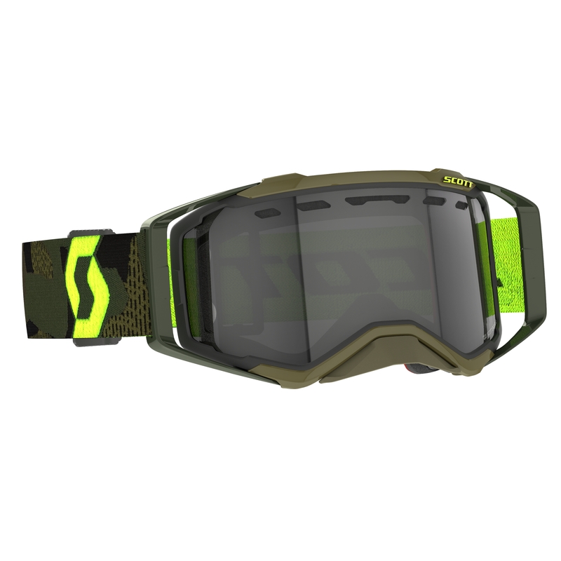Lunettes de motocross Scott Prospect Enduro LS kaki-jaune fluo-gris