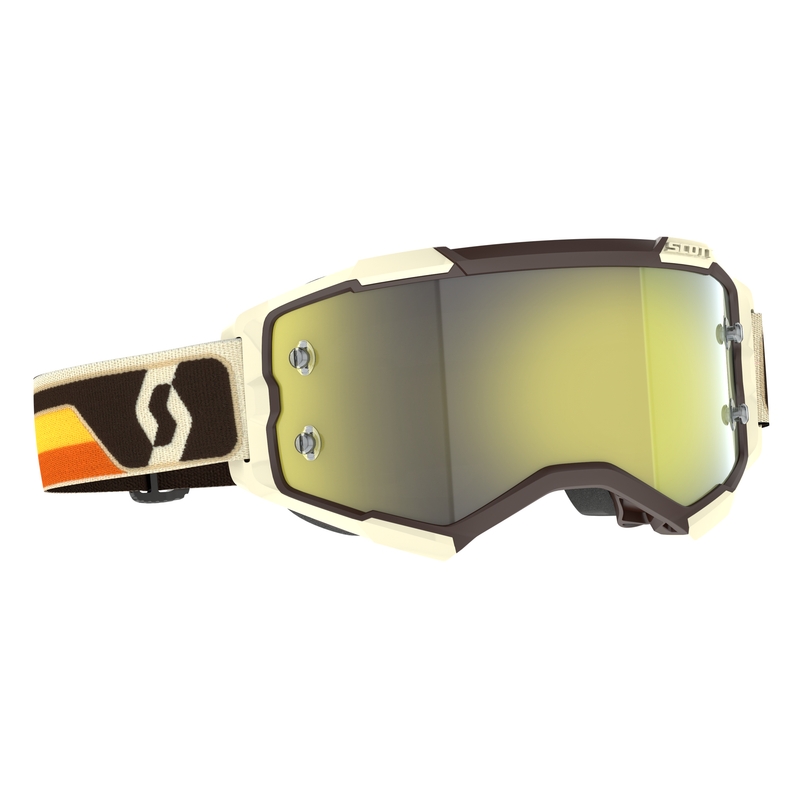 Lunettes de motocross Scott Fury CH marron-beige-jaune