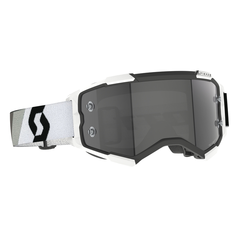 Lunettes de motocross Scott Fury LS Premium noir, blanc et gris