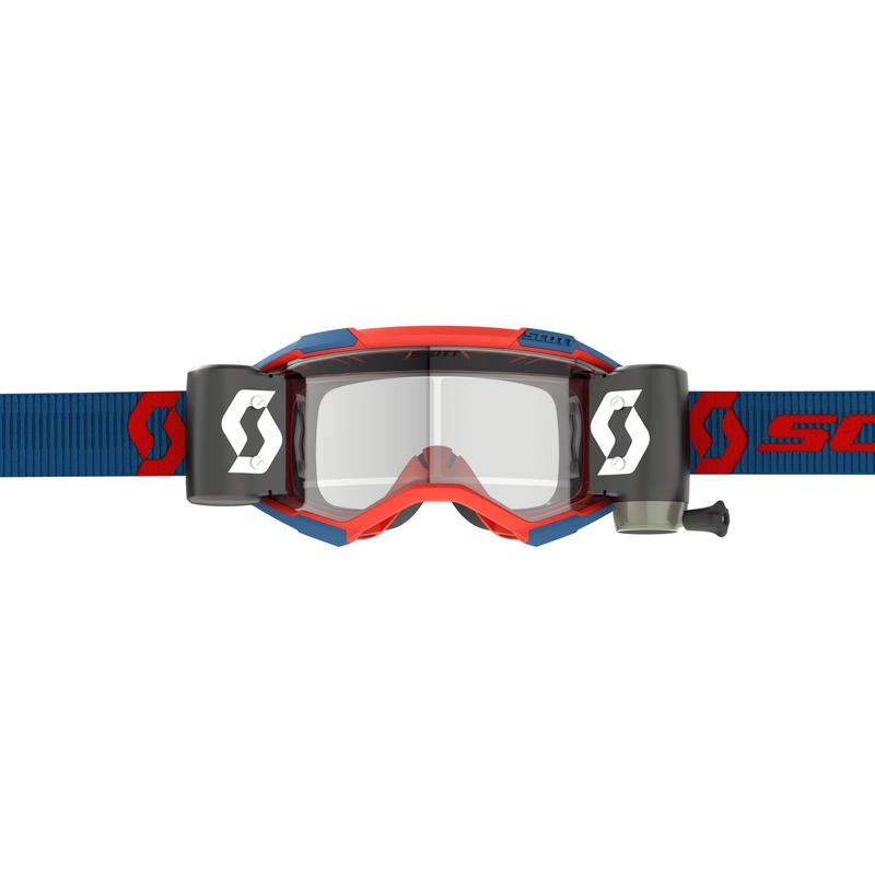 Lunettes de motocross Scott Fury WFS bleu-rouge fluo