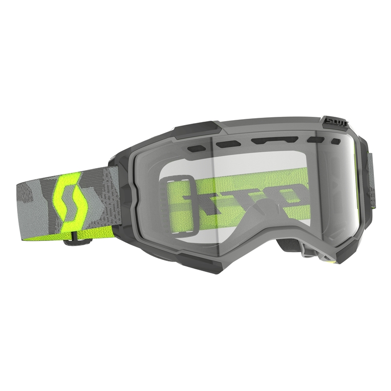 Lunettes de motocross Scott Fury Enduro gris-jaune fluo