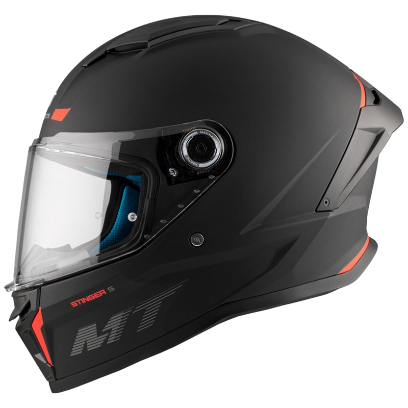 MT Stinger 2 Solid integral motorcycle helmet black matt