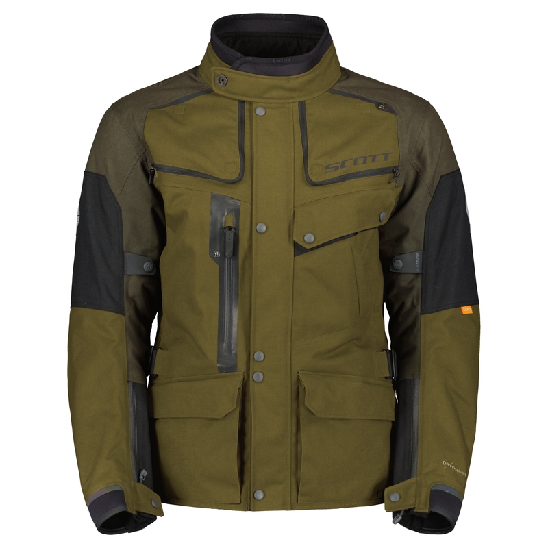 Veste moto SCOTT VOYAGER DRYO noir-brun-olive
