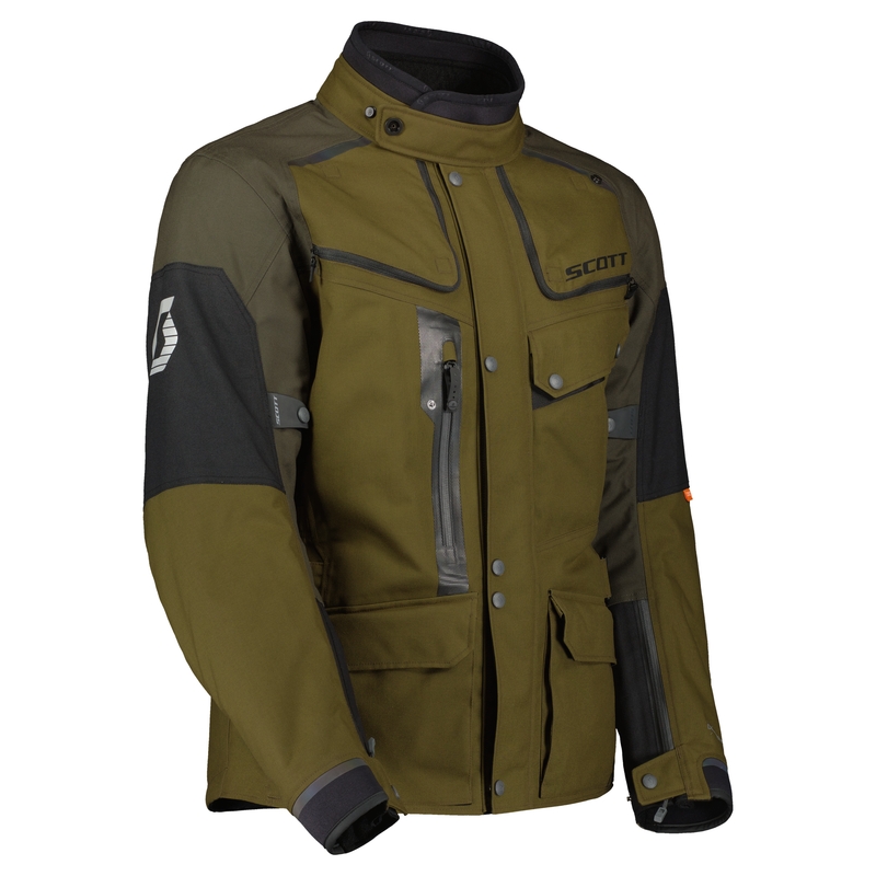 Veste moto SCOTT VOYAGER DRYO noir-brun-olive